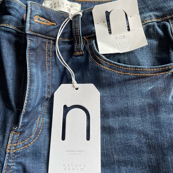 Nature denim mid rise jeans size 9/28 new with tags - Picture 2 of 4